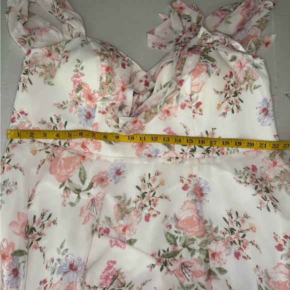 JJ’S HOUSE  Off the Shoulder Floor-Length Chiffon Bridesmaid Dress Size 22 #356 - Picture 15 of 16